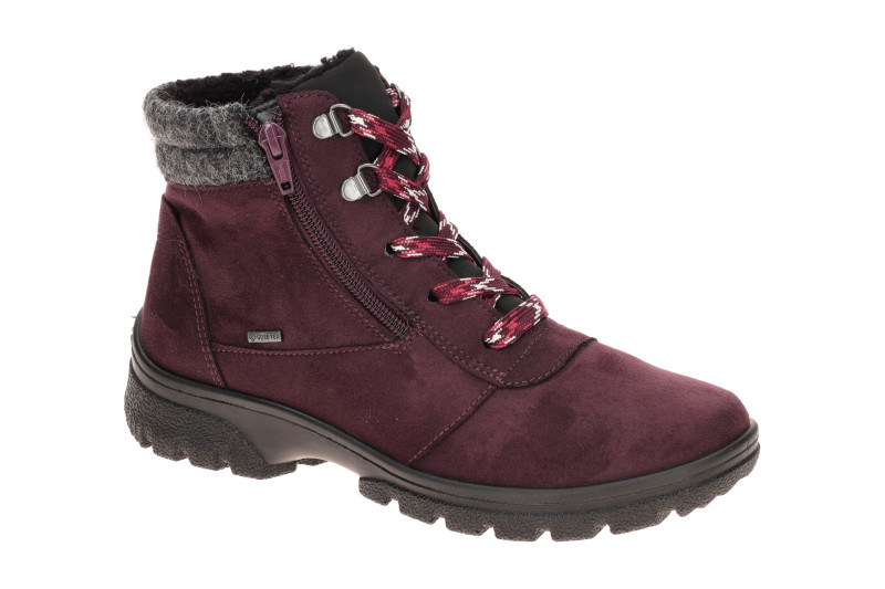 ARA Saas Winter Stiefelette Boots dunkelrot GORE-TEX 12-49309