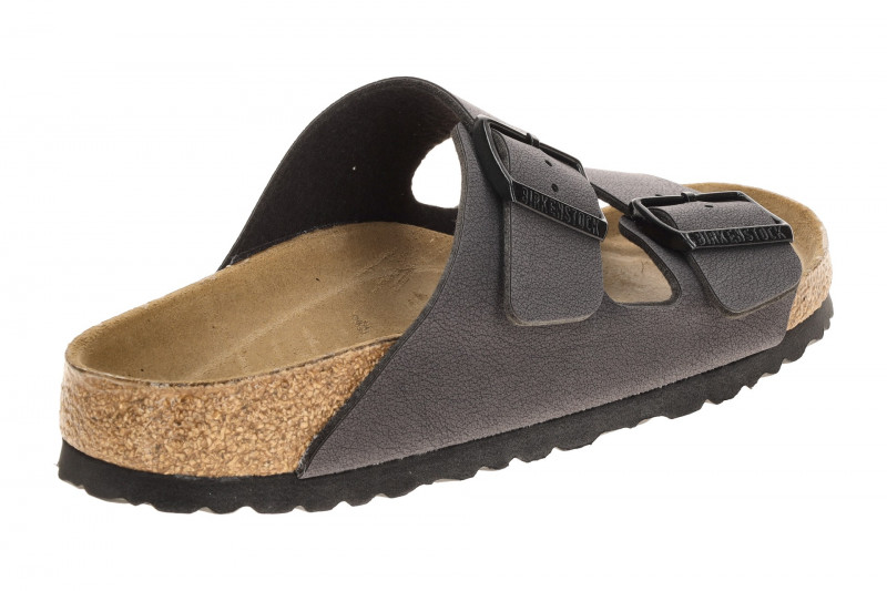 Birkenstock Arizona Pantolette dunkelgrau SCHMAL 1032023