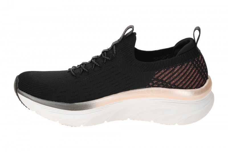 Skechers D`Lux Walker Schuhe Slipper schwarz Relaxe 149366