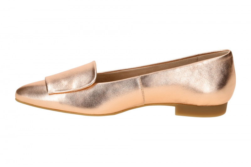 Paul Green Ballerinas rose metallic Leder-Kappe 3792