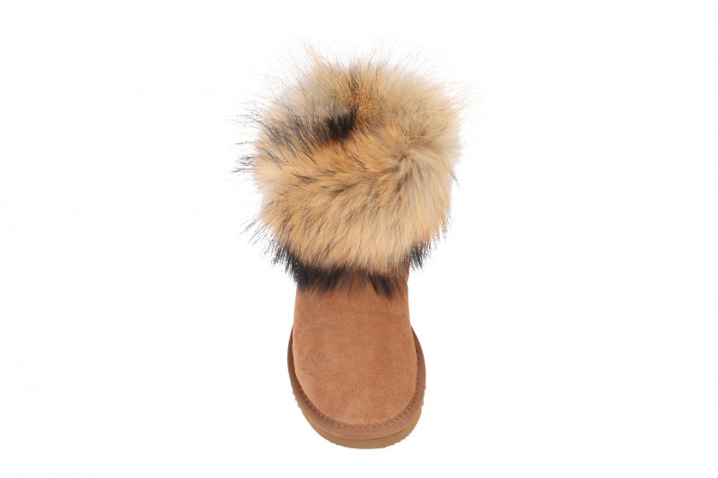 Oog Stiefel Lammfell hell-braun OB0544