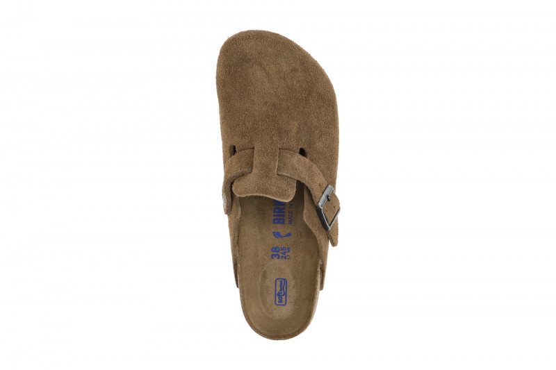 Birkenstock Boston Pantolette braun SCHMAL-WEIT Weichbettung 1030861