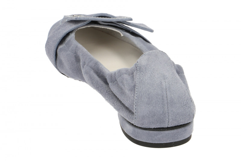 K&S Malu Ballerinas blau Samt 10490
