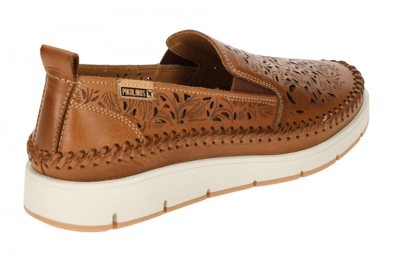 Pikolinos Tenerife Slipper Schuhe braun gelocht W8D-3896