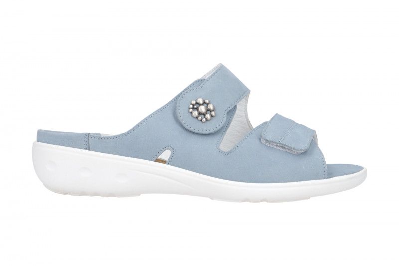 Waldläufer Kara Pantolette blau Orthotritt 684K50