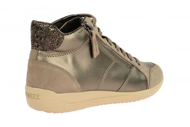 Geox Myria Schuhe Boots grau metallic D7468B 0AJ22 C6738