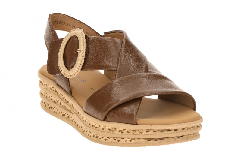 Gabor Plateau Sandale braun Nappa 84.556.24