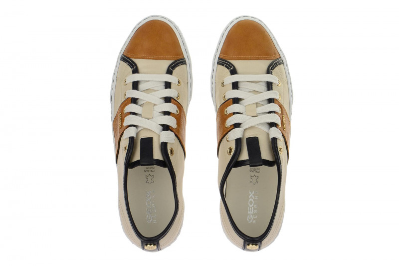 Geox New Club Schuhe braun grau D5258A