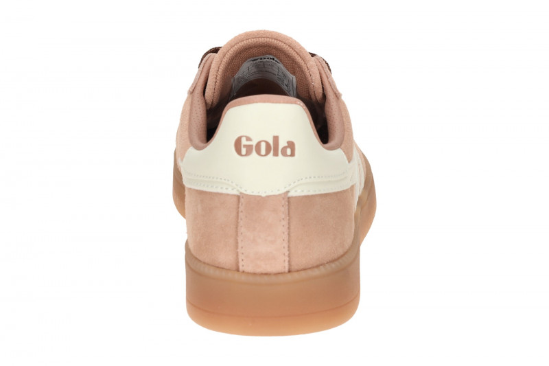 Gola Aztec Schuhe Sneakers rose weiß Velour CLB786