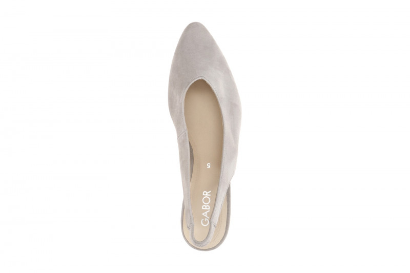 Gabor Sling Pumps grau puder Velour 81.520.12