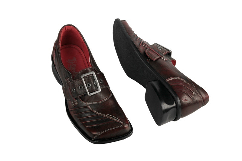 Tiggers Yvonne 3 karree Pumps TC-12264 bordo rot