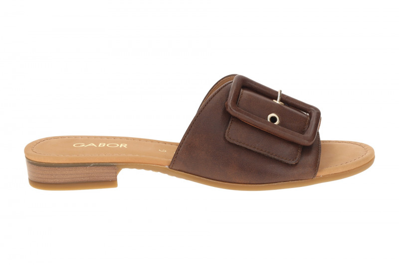 Gabor elegante Pantolette braun Glattleder 82.791.53