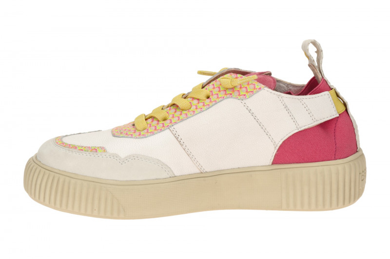 CRICKIT Oakli Stretch Sneaker weiß pink 3D Effekt