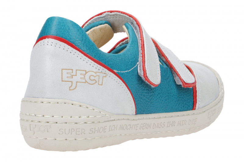 Eject Dass Schuhe weiß blau Klett Slipper 20954