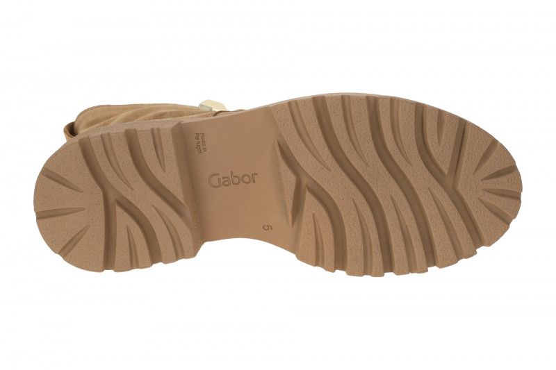 Gabor Fashion Plateau Stiefelette braun Velour 71.761.14