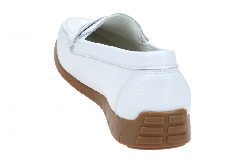 Waldläufer Lucy Slipper Mokassin weiß H-Weite 785502