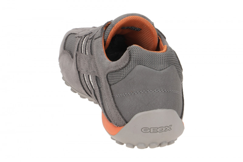 Geox Snake Slipper Schuhe grau orange weiß U4207L