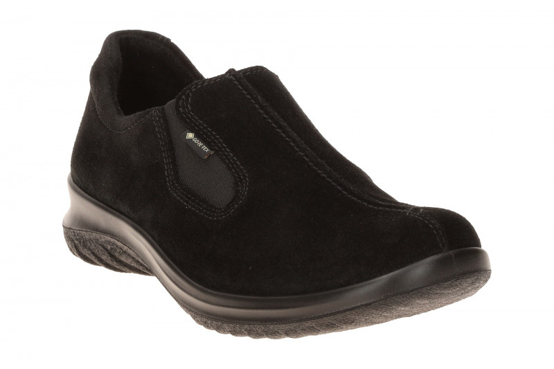 Legero Softboot Schuhe Slipper schwarz Velour GORE-TEX