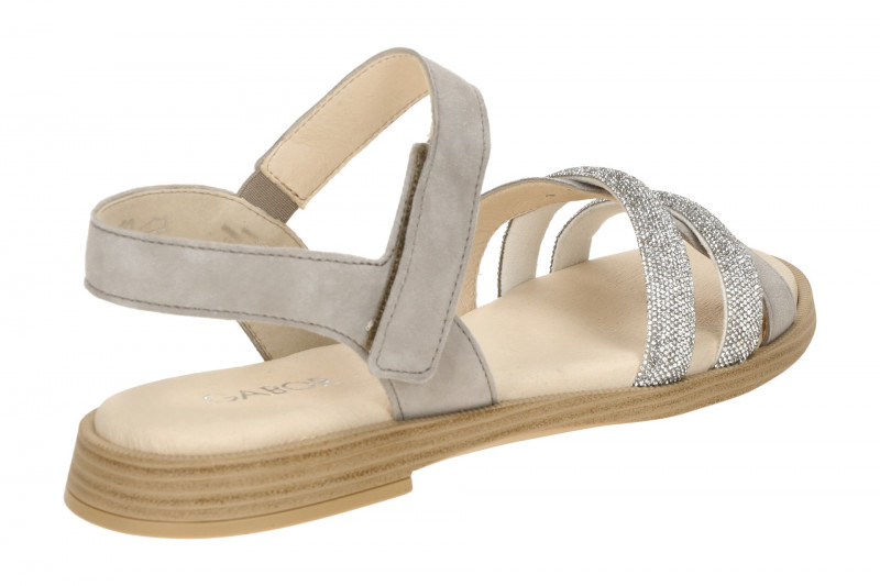 Gabor Fashion Sandale grau puder Strass 85.501.12