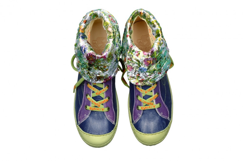 Eject Dass Sommer Stiefelette in blau lila E-15434