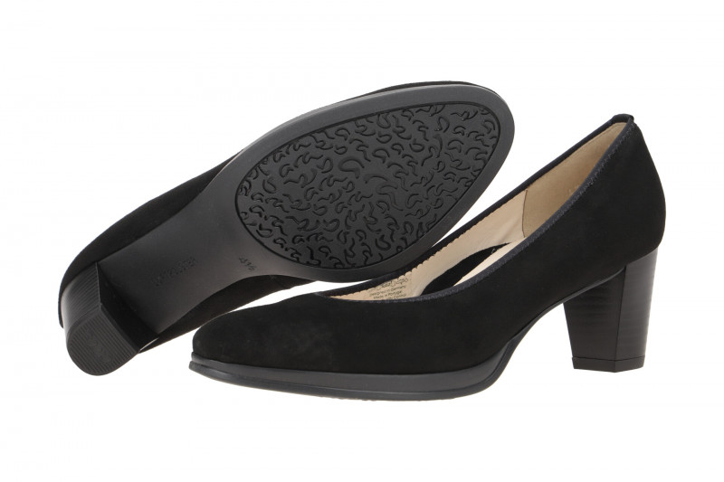 ARA Orly Damen Pumps schwarz Samtvelour 12-13436