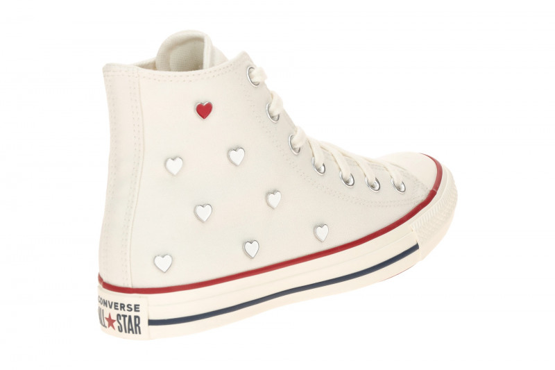 Converse Schuhe Chuck Taylor All Star Hi weiß creme Herzen