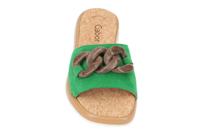 Gabor Pantolette grün verde 24.510.19