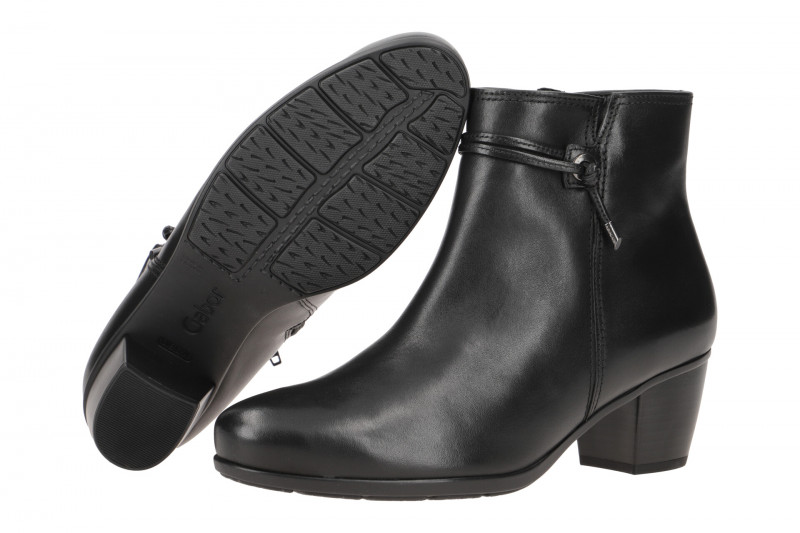 Gabor Stiefelette schwarz Glattleder 75.522.27