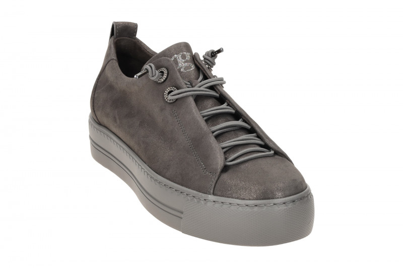 Paul Green Sneaker Plateau Schuhe grau Schimmer 5417