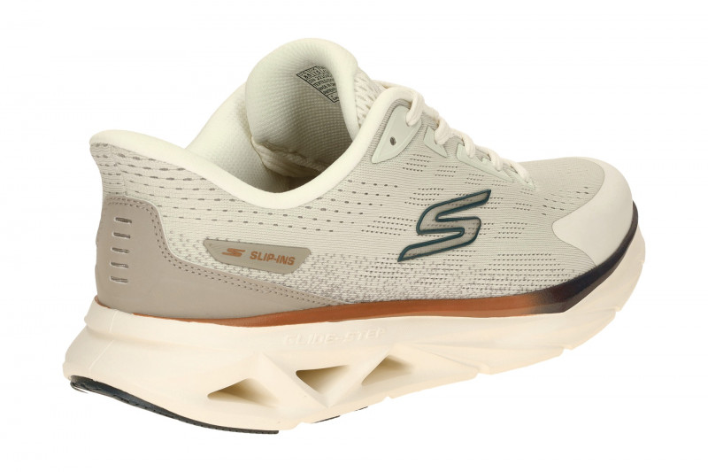 Skechers Glide Step Schuhe beige Herren SLIP-INS 221040