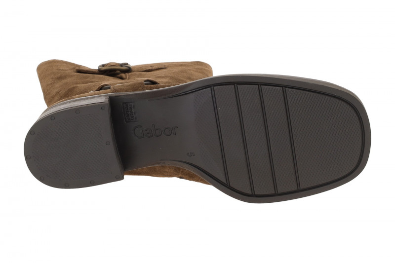 Gabor Biker Stiefel braun Velour Schaftweite M 75.921.18