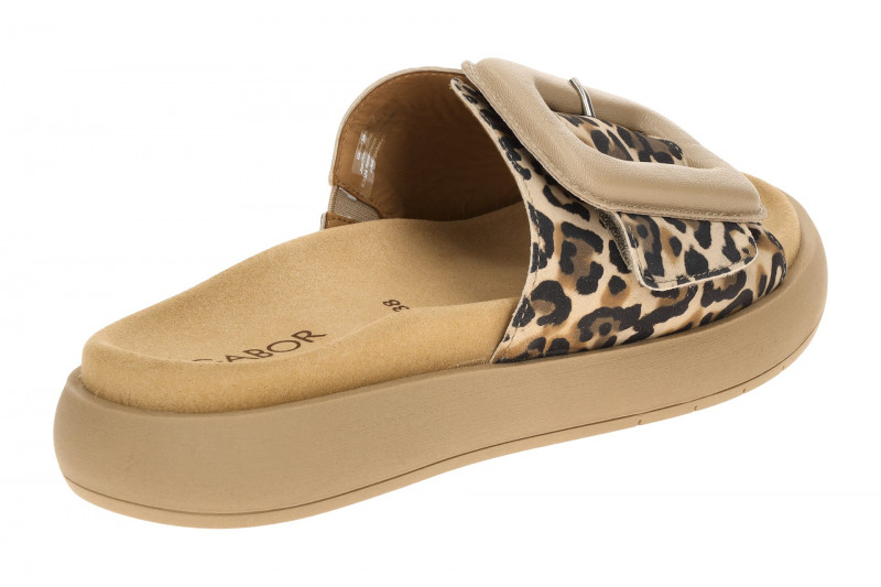 Gabor Plateau Pantolette braun schwarz Luchs 83.751.32