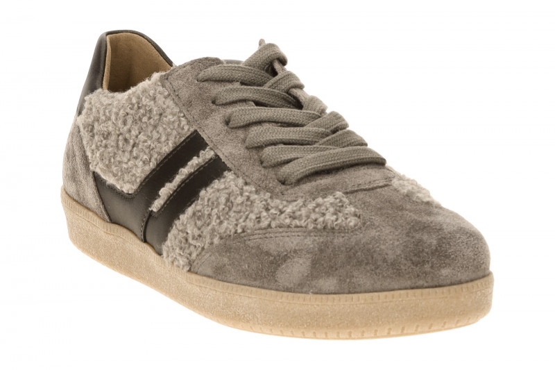 Gabor Schuhe Retro-Sneakers taupe grau Fell 6011.01.009