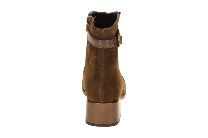 Gabor Stiefelette Ankle Boots braun Karree Samt 8067.02.004