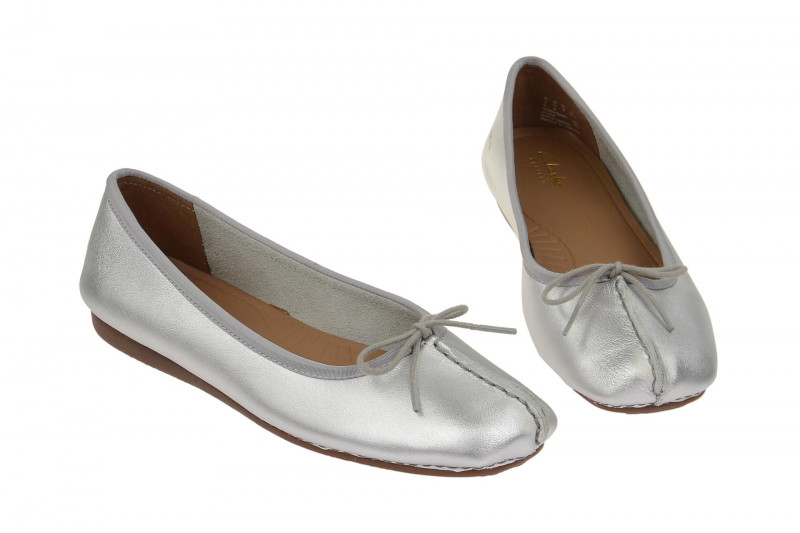 Clarks Freckle Ice Ballerinas silber 26114045 4