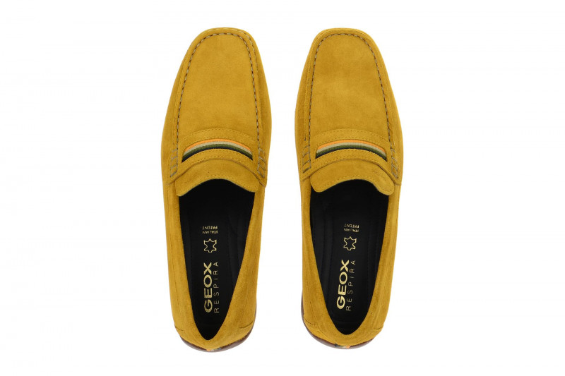 Geox Snake Mokassin Slipper gelb U5207A