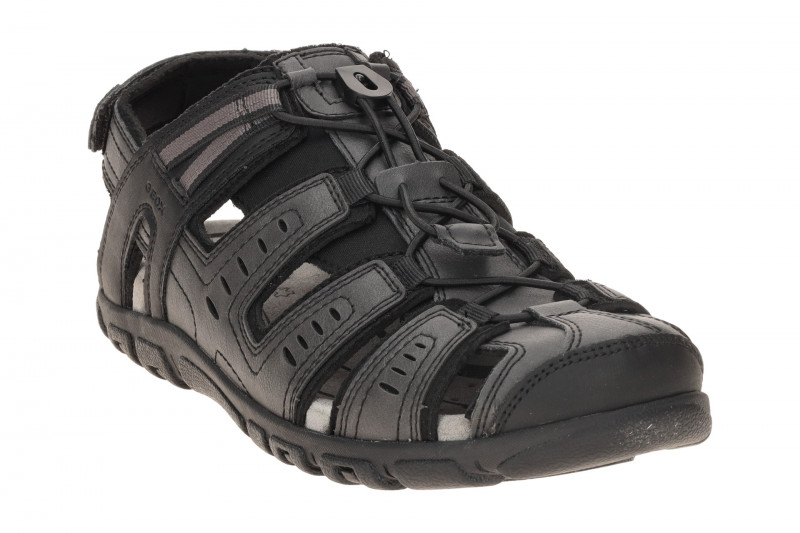 Geox Strada Outdoor Sandale schwarz U4524C