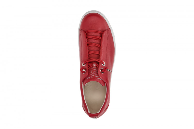 Paul Green Sneaker Plateau Schuhe rot Glattleder 5017