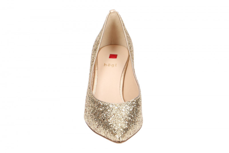 Högl Pumps gold Glitter-Textil 6756