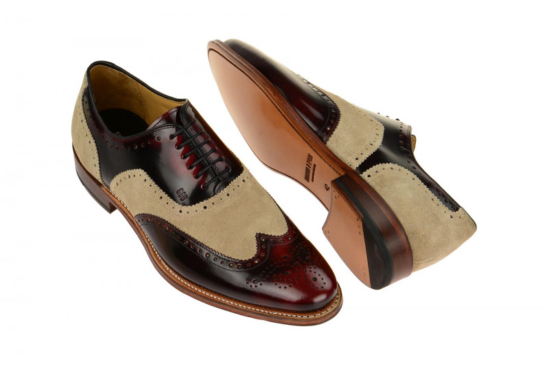 Gordon & Bros Schuhe Fabien rot beige 3859-C