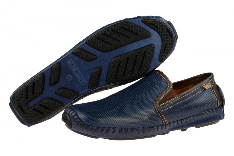 Pikolinos Jerez Slipper blau perforiert 09Z-3090