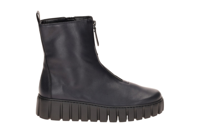 Gabor Plateau Stiefel dunkelblau Front Zip 8016.04.006
