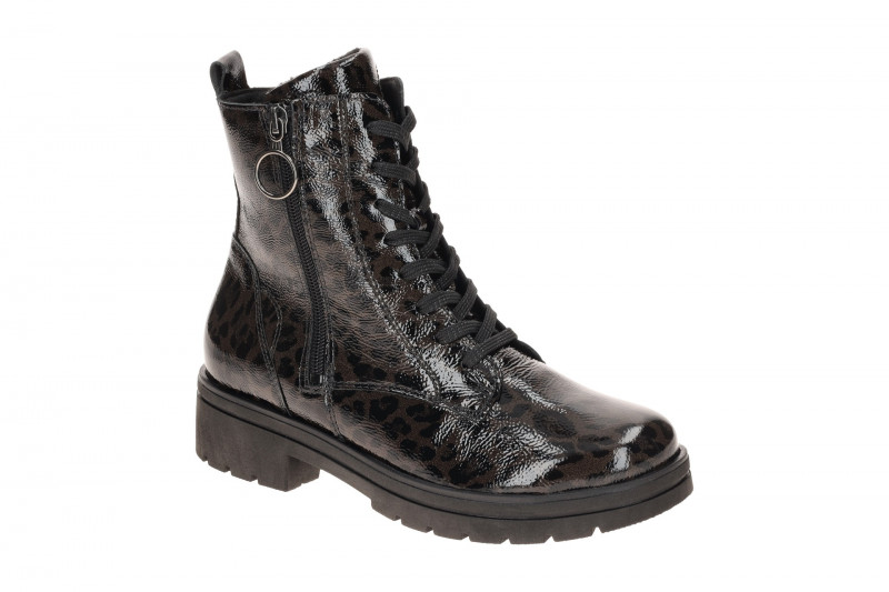 Waldläufer Zoe Stiefel Boots braun Lack Leo K-Weite