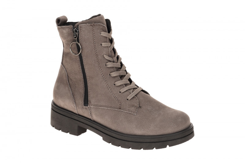 Waldläufer Zoe Stiefel Boots grau Glitzer K-Weite