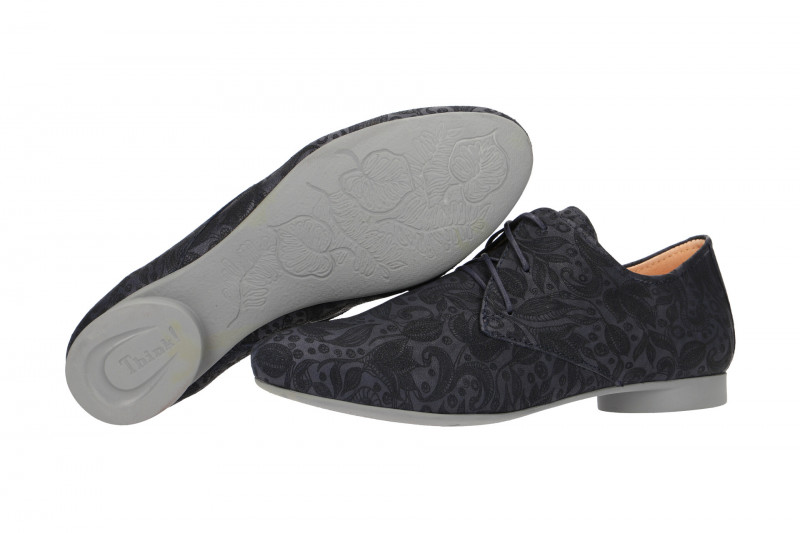 Think Guad Schnür Schuhe blau laser 4-84936-87