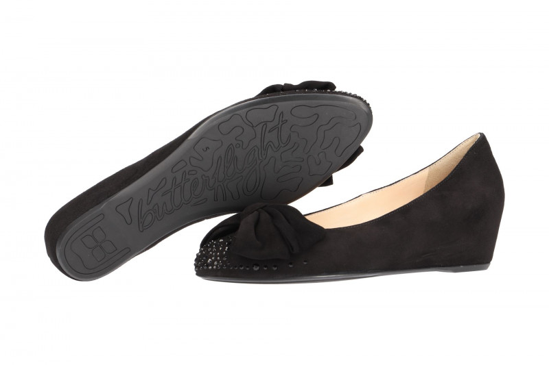 Högl Keil Pumps schwarz Swarovski Crystals