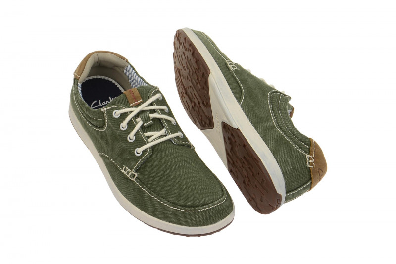 Clarks Norwin Schuhe grün jeans