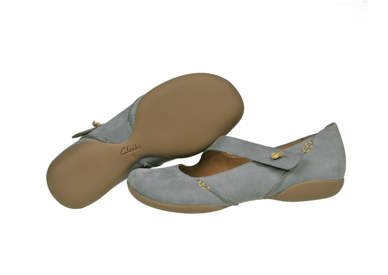 Clarks Felicia Plum Slipper blau denim