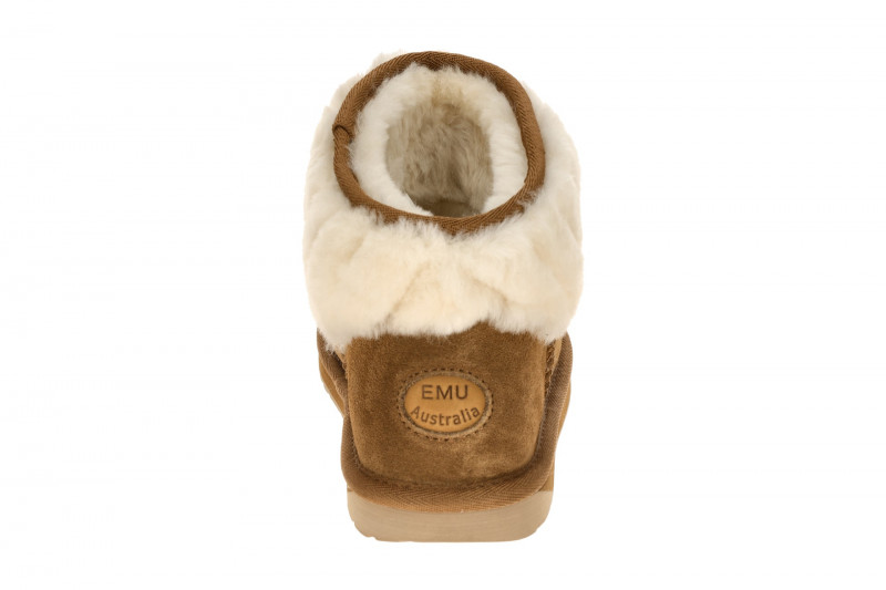 EMU Pyke Boots Stiefel braun chestnut Fellkragen W13193