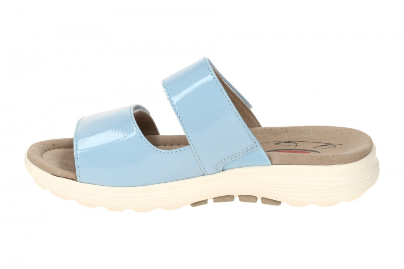Gabor RollingSoft Pantolette blau artic Lack 66.811.96